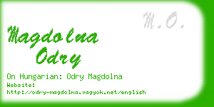 magdolna odry business card